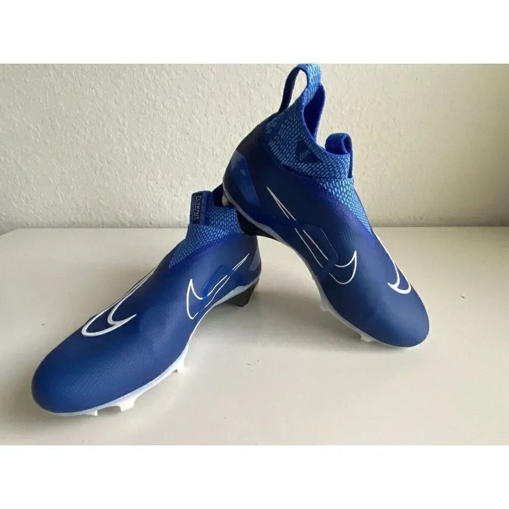 Nike Alpha Menace Elite 3 Flyknit Football Cleats Royal Blue CT6648-414 Men 10.5